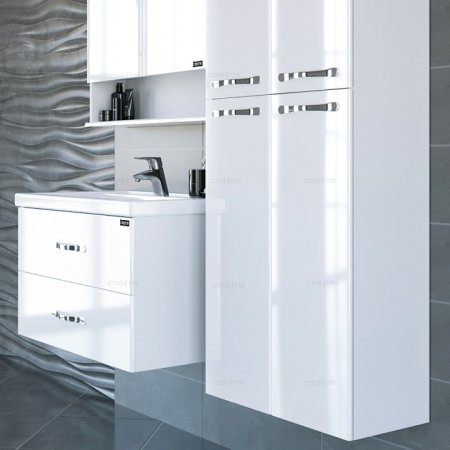 Тумба Санта Виктория 80 подвесная с умывальником Фостер 80 