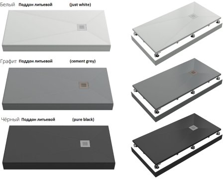 Душевой поддон из искусственного камня Creto Ares 160x80 1-0046 Белый 