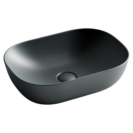 Мебельная раковина Ceramica Nova Element CN6009MDH накладная темный антрацит матовая 