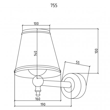 Светильник Boheme 755 Хром 