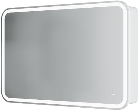 Зеркальный шкаф Creto Rainfall 90 22-900600WH с подсветкой Белый 